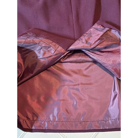 Kasper ASL Vintage Plum Purple Wool Skirt 14 Petite - Picture 3 of 7